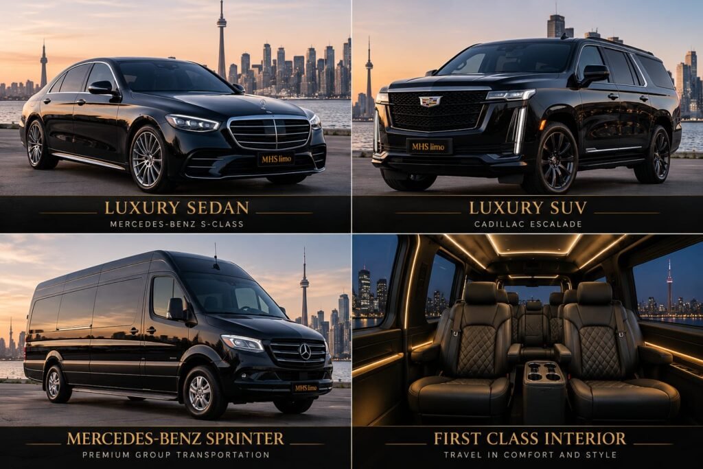 Toronto Limo Service luxury vehicles